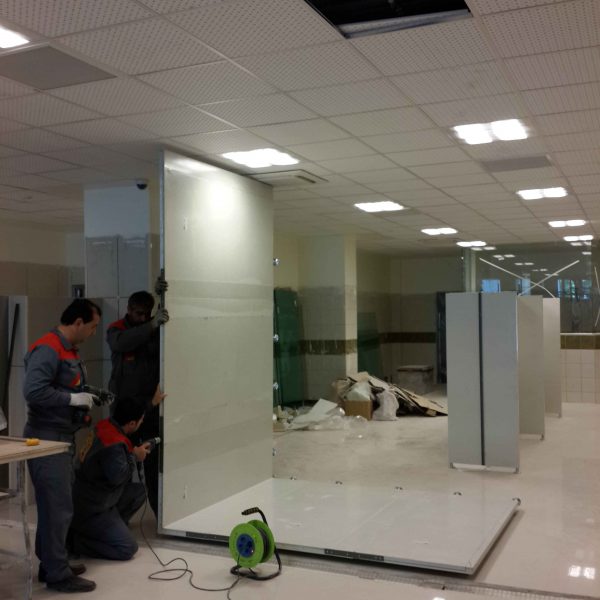 پارتیشن اداری نصب پارتیشن آزمایشگاه دانش